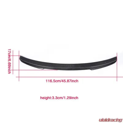 Vivid Racing VR-A5S5-611 VR Aero Carbon Fiber Rear Trunk Spoiler Audi A5 | S5 4D Sedan 2012-2016