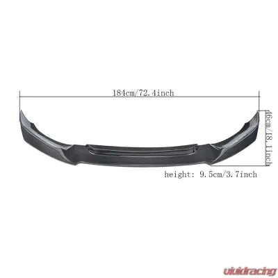 Vivid Racing VR-X6-600 VR Aero Carbon Fiber Front Lip Spoiler V1 BMW X6 F16 xDrive Series 2015-2019