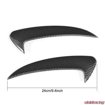 Vivid Racing VR-C205W205A205-615 VR Aero Carbon Fiber Front Bumper Fins Mercedes C Class W205 C205 A205 Base/Sport C43 AMG 2-Door 2015-2019