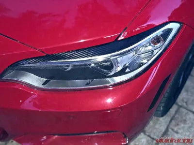 Vivid Racing VR-M2-EYETRIM VR Aero Carbon Fiber Headlight Eyebrow Eyelid Trim BMW 2 Series F22 F23 Base/M Sport F87 M2 2-Door 2014-2019