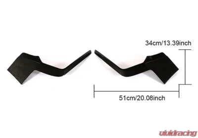 Vivid Racing VR-GOLF-600 VR Aero Carbon Fiber Front Bumper Canards Volkswagen Golf MK7.5 R-line 2018