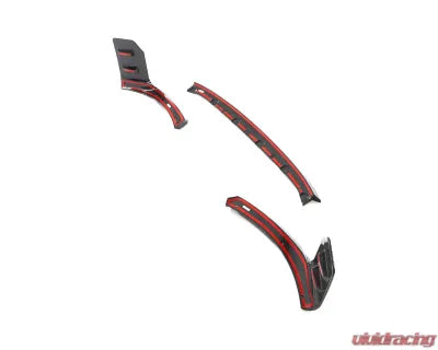 Vivid Racing VR-G87M2-DCF-600 VR Aero Carbon Fiber Front Lip Spoiler 3pc Set BMW M2 G87