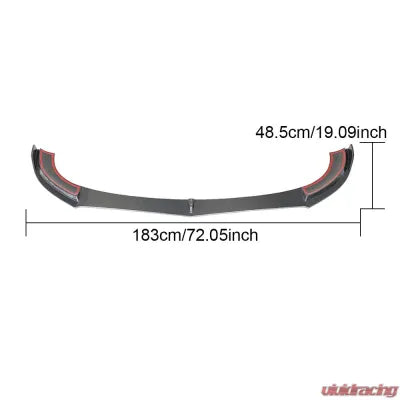 Vivid Racing VR-E43AMG-600 VR Aero Carbon Fiber Front Lip Spoiler Mercedes E Class W213 Sport E43 AMG Sedan 2017-2019