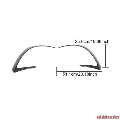 Vivid Racing VR-AMGGT-615 VR Aero Carbon Fiber Rear Bumper Fins Mercedes AMG GT43 | GT50 | GT53 2019+