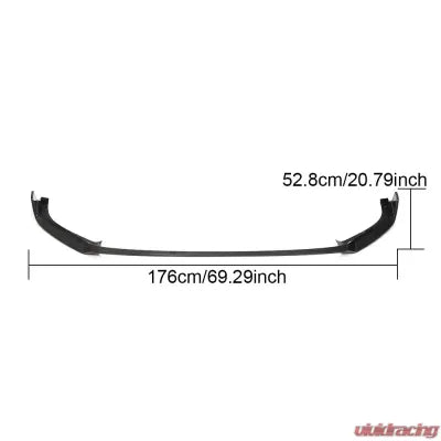 Vivid Racing VR-GOLF75RLINE-601 VR Aero Carbon Fiber Front Lip Spoiler V1 Volkswagen Golf MK7.5 R R-line 2017-2019