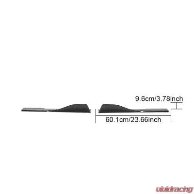 Vivid Racing VR-M8-631 VR Aero Carbon Fiber Side Skirt Extension Splitters BMW 840i Coupe Sedan G16 2018-2020