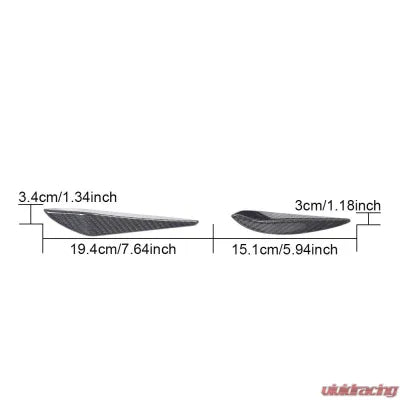 Vivid Racing VR-M3M4-618 VR Aero Carbon Fiber Front Bumper Canards V5 BMW M3 G80 | M4 G82 G83 2021-2024