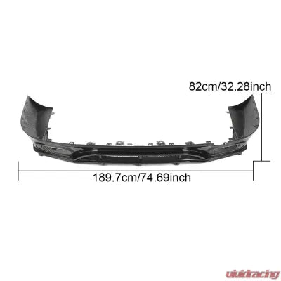 Vivid Racing VR-AMGGT-610 VR Aero Carbon Fiber Rear Diffuser Mercedes AMG GT 53 Sedan 2019-2020