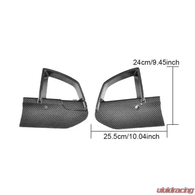 Vivid Racing VR-X3M-650 VR Aero Carbon Fiber Front Bumper Vent Trim BMW X3 M-Sport 2018-2019