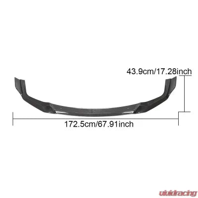 Vivid Racing VR-F87M2-609 VR Aero Carbon Fiber Front Bumper Lip Spoiler V6 BMW 2 Series | M2 F87 Competition