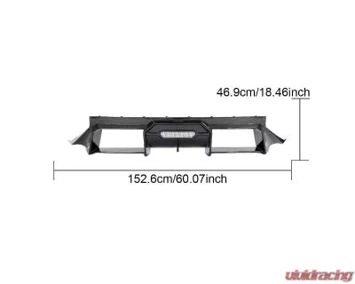 Vivid Racing VR-G87M2-DCF-610JC VR Aero Carbon Fiber Pre-Preg Rear Diffuser BMW M2 G87