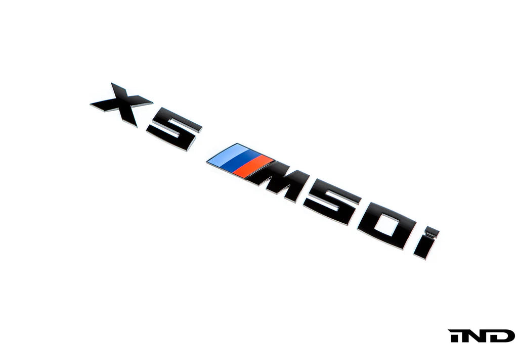 IND G05 X5 / G06 X6 / G07 X7 M Performance Painted Trunk Emblem