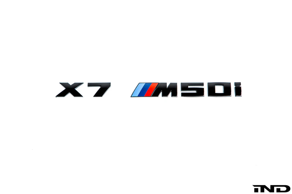 IND G05 X5 / G06 X6 / G07 X7 M Performance Painted Trunk Emblem