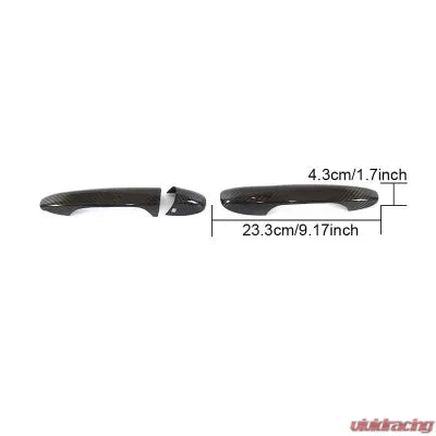 Vivid Racing VR-GLC-HANC VR Aero Carbon Fiber Exterior Door Handle Cover Trim 2pcs Mercedes C | E Class | GLC 2 Door