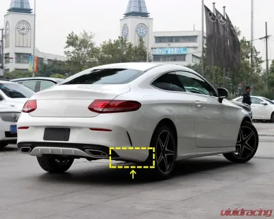 Vivid Racing VR-C43-610 VR Aero Carbon Fiber Front Lip Splitter Apron Flap Mercedes C43 Coupe Q205 2015-2019
