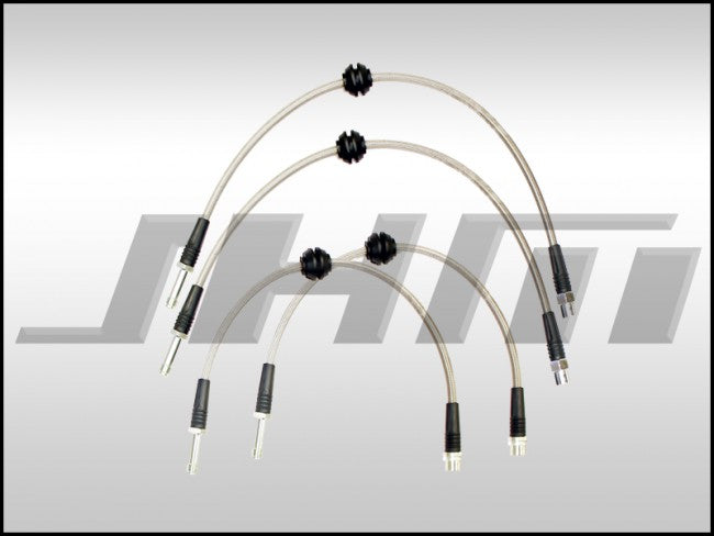 JHM JHM-8K0611707E-8K0611775J-A Brake Line Kit-Stainless (JHM) Front and Rear Lines for B8 A4-A5
