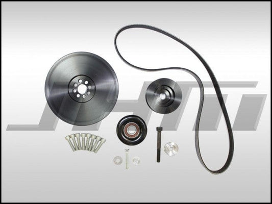 JHM Audi 4.2L B8 RS4 & RS5 Lightweight 6-Rib Crank Pulley and Alternator Belt Conversion Kit