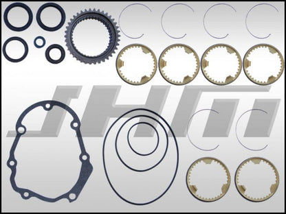 JHM Audi C5 B5 B6 01E 6-speed MASTER Rebuild Kit With EDU JHM Updated 1-2 Collar & 2nd, 3rd, 4th Gears (S4 & A6)