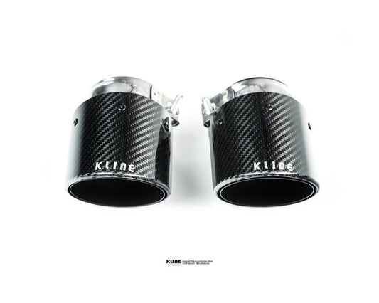 Kline Innovation KL-991.2CR-CFT Carbon Fiber Tips Porsche 991.2 Carrera 3.0 Turbo