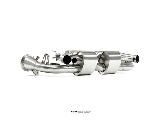 Kline Innovation KL-POR-992TT-DECAT-CS-OE-SS Stainless Steel Race Pipe Set Porsche 992 Turbo