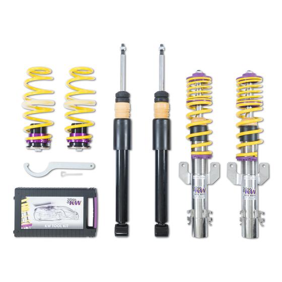KW Audi Seat Skoda Volkswagen Street Comfort Coilover kit (8X A1, MK5 Ibiza, Fabia III & MK4 Polo) | ML Performance UK