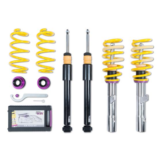 KW Audi Seat Street Comfort Coilover kit (8V A3, 5F Leon, Octavia III & MK7 Golf) | ML Performance US