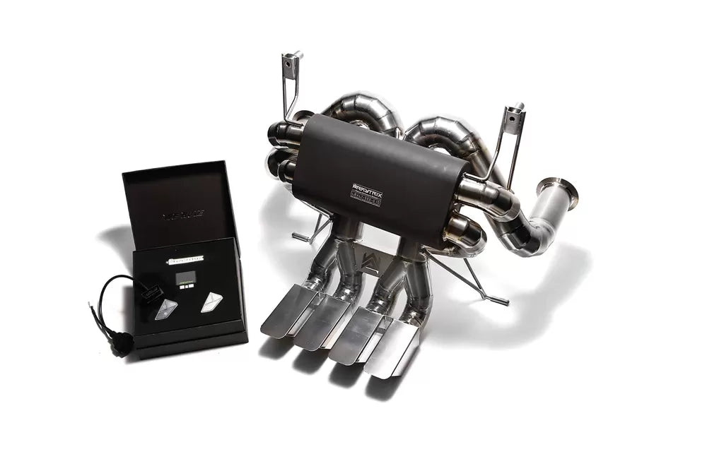 Titanium Series Black Coated Valvetronic Exhaust System Lamborghini Aventador LP700-4 | ML Performance Car Parts