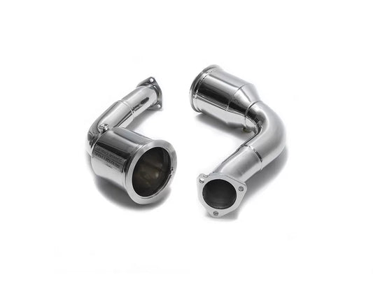 Ceramic Coated High-Flow Performance Race Pipe with Cat-Simulator Lamborghini Urus 4.0L V8 2018+ | ML Performance Car Parts