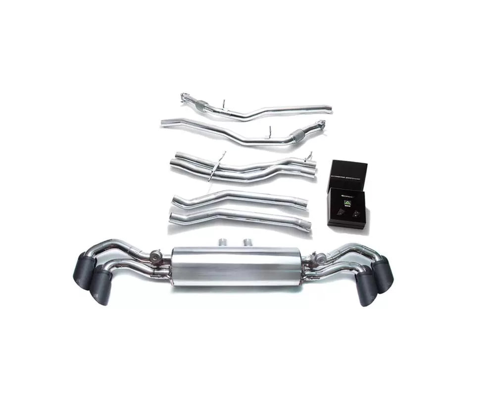 Valvetronic Exhaust System Lamborghini Urus 4.0L V8 2018 with Matte Black Tips | ML Performance Car Parts