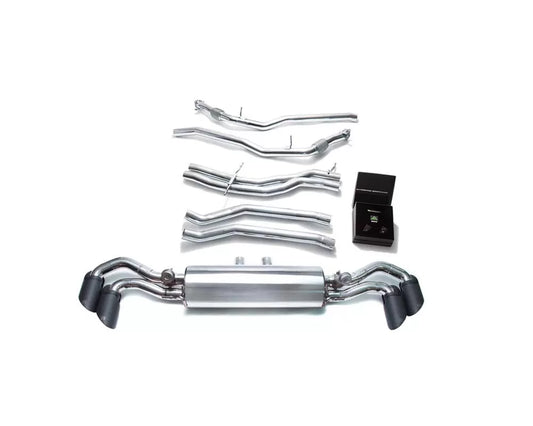 Valvetronic Exhaust System Lamborghini Urus 4.0L V8 2018 with Matte Black Tips | ML Performance Car Parts
