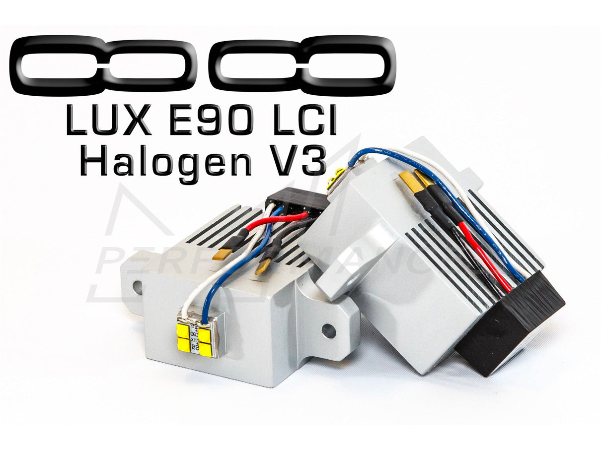 LUX BMW E90 LCI HALOGEN V3 Angel Eyes