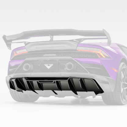 Vorsteiner 3050LOV Lamborghini Huracan EVO Monza Edizione Rear Diffuser (2x2 Gloss Carbon) | ML Performance