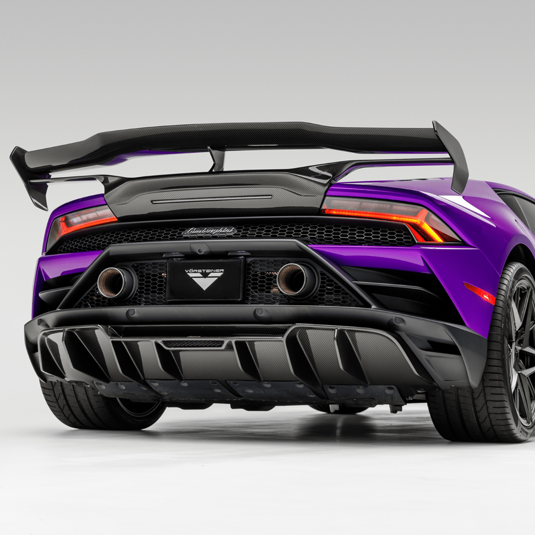 Vorsteiner 3050LOV Lamborghini Huracan EVO Monza Edizione Rear Diffuser (2x2 Gloss Carbon) | ML Performance