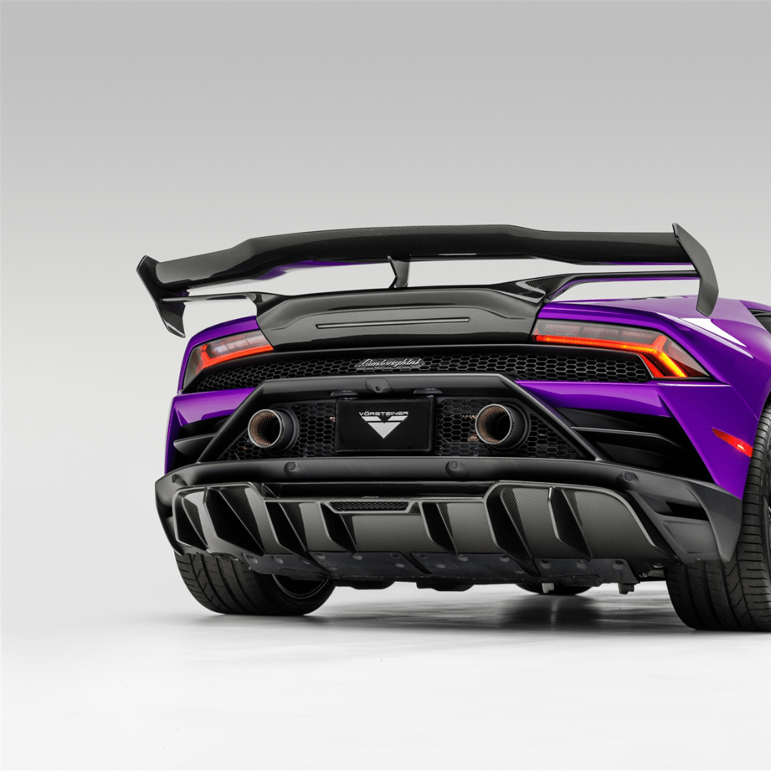 Vorsteiner 3050LOV Lamborghini Huracan EVO Monza Edizione Rear Diffuser (2x2 Gloss Carbon) | ML Performance