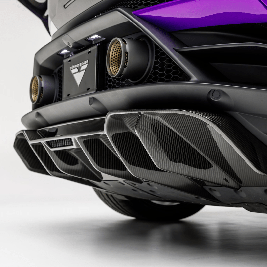 Vorsteiner 3050LOV Lamborghini Huracan EVO Monza Edizione Rear Diffuser (2x2 Gloss Carbon) | ML Performance
