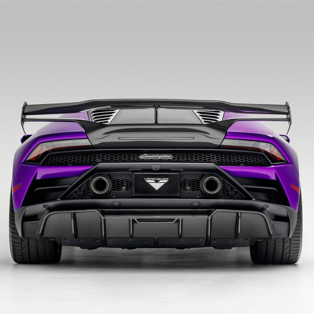 Vorsteiner 3050LOV Lamborghini Huracan EVO Monza Edizione Rear Diffuser (2x2 Gloss Carbon) | ML Performance