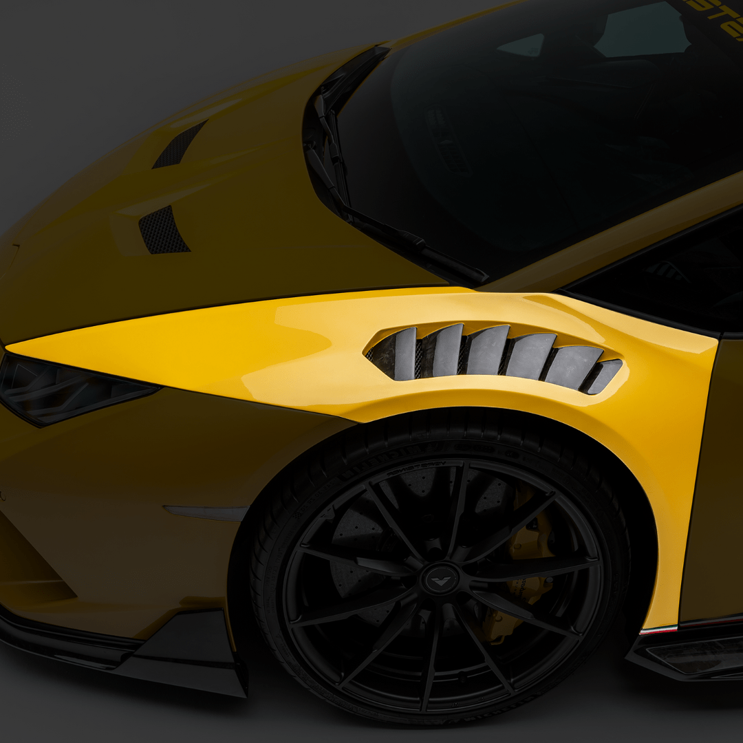 Vorsteiner 1040LOV Lamborghini Huracan Performante Vicenza Edizione Aero Front Fenders w/Integrated Vents and Splash Shields (Carbon Matrix) | ML Performance