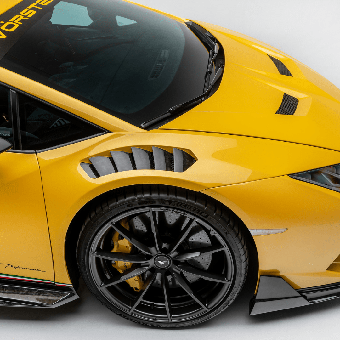 Vorsteiner 1040LOV Lamborghini Huracan Performante Vicenza Edizione Aero Front Fenders w/Integrated Vents and Splash Shields (Carbon Matrix) | ML Performance
