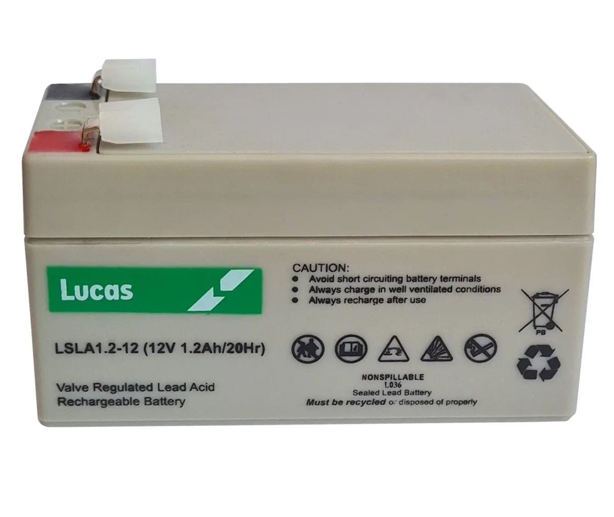 Lucas LSLA1.2-12 AGM Battery (1.2V 12Ah)