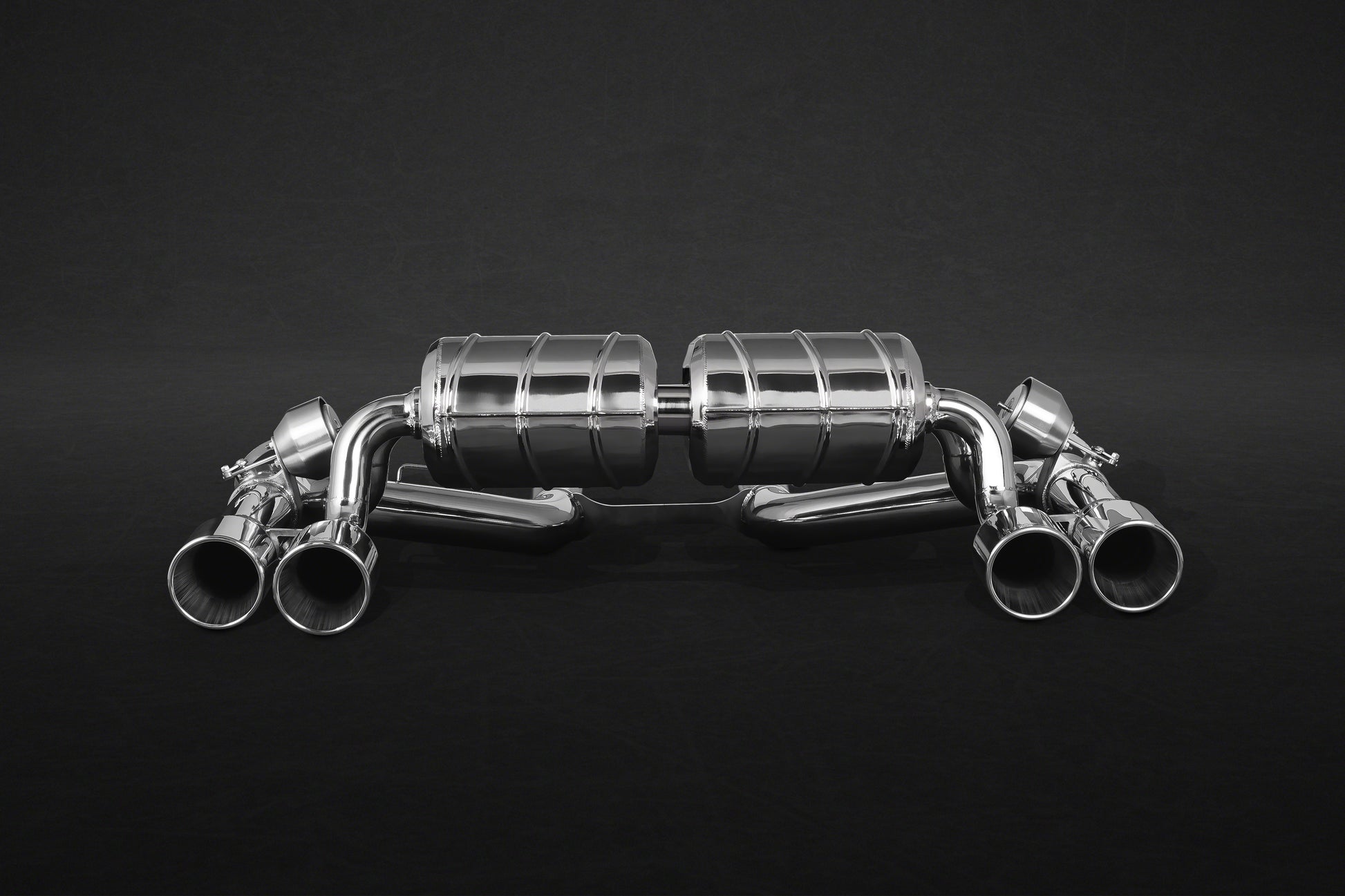 Capristo 02BM09903001 BMW M2 (F87) ECE Valved Exhaust with Mid-Silencer Spare Pipes and Stainless Tips (CES3) 