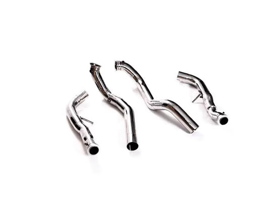 High-flow Performance Race Downpipe with Cat Simulator Mercedes-Benz G63 AMG 2018+ | ML Performance Car Parts