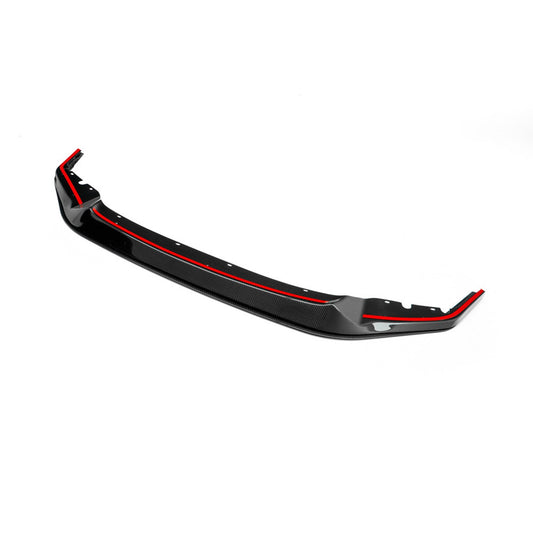 MHCP-F87C-CF-FS001-U BMW M2 Competition S55 GT Style Front Splitter In Gloss Pre Preg Carbon Fibre (F87C) | ML Performance Car Parts