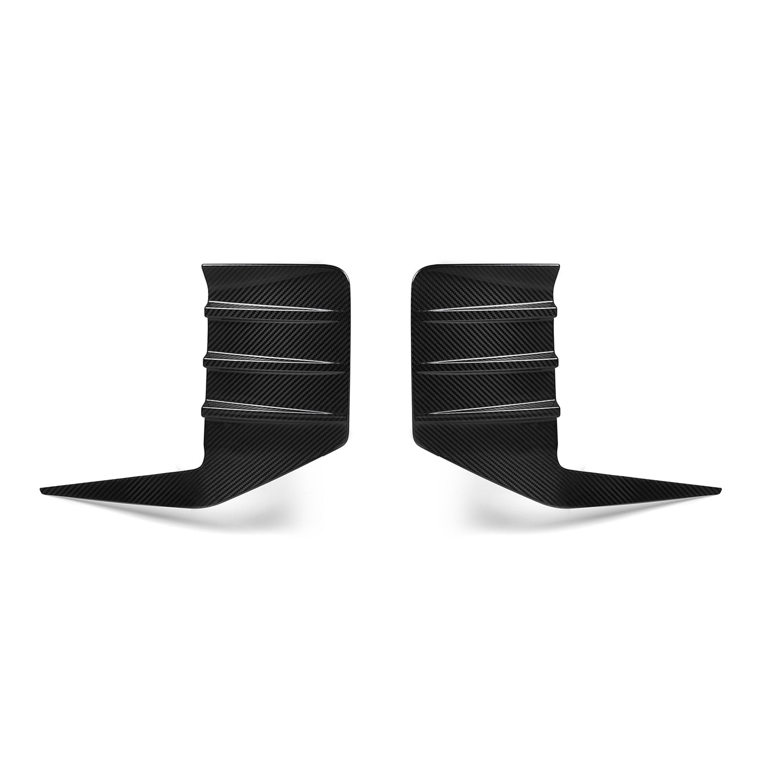 MHCP-G87-CF-RT001 BMW M2 G87 Performance Style Rear Rear Bumper Inserts In Pre Preg Gloss Carbon Fibre (G87) | ML Performance Car Parts