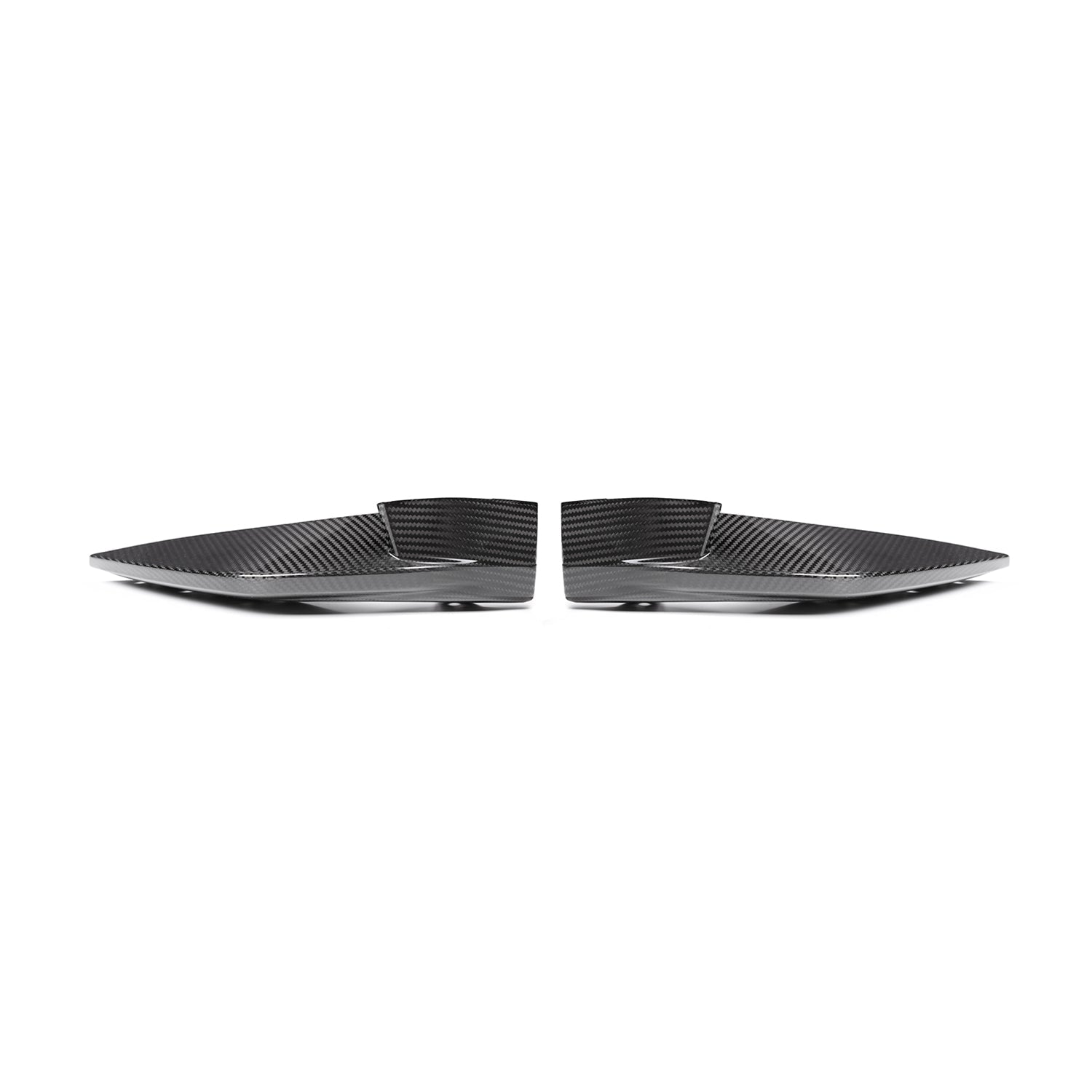 MHCP-G80G82-CF-FS002 BMW M3/M4 OEM Style Replacement Front Side Splitters In Pre Preg Carbon Fibre (G80/G81/G82/G83) | ML Performance Car Parts