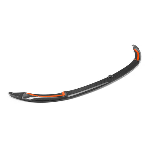 MHCP-F80F82-CF-FS005 BMW M3/M4 Performance Style Front Splitter Without Duct Covers In Gloss Pre Preg Carbon Fibre (F80/F82/F83) | ML Performance Car Parts