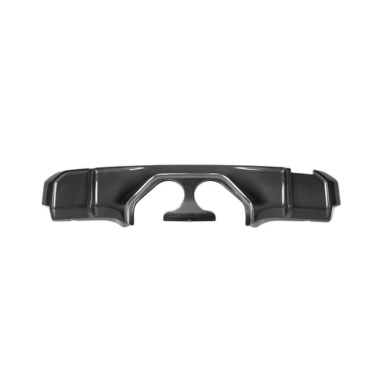 MHCP-G80G82-CF-RD002 M3/M4 V Style Centre EXIT Rear Diffuser In Pre Preg Carbon Fibre (G80/G81/G82/G83) | ML Performance Car Parts