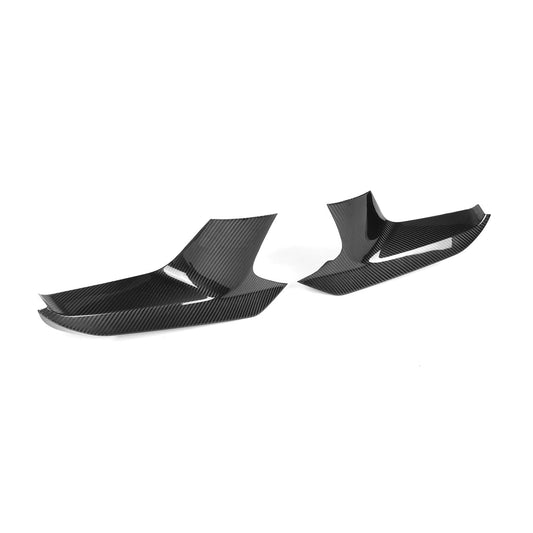 MHCP-F90PRELCI-CF-FS003 BMW M5 PRE LCI Front Bumper Covers In Pre Preg Gloss Carbon Fibre (F90) | ML Performance Car Parts