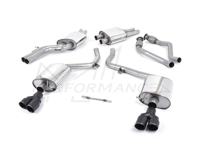 MillTek Audi B8 Resonated Cat-Back Exhaust (S4 & S5) - ML Performance UK