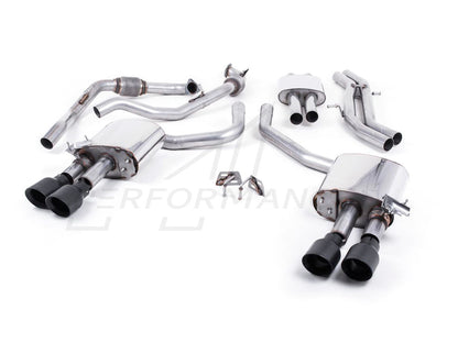 MillTek Audi B9 Resonated Cat-Back Exhaust (S4 & S5) - ML Performance UK