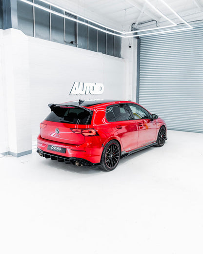 Zaero ZA-GOLF-8-CS-DF VW GOLF GTI CLUBSPORT MK8 EVO-1 GLOSS BLACK REAR DIFFUSER